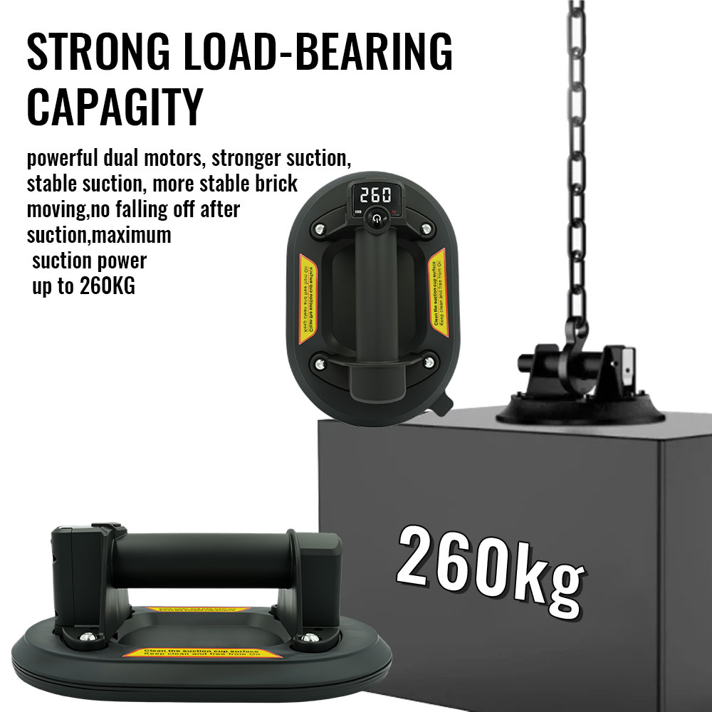رافعة كهربائية بقوة شفط 260 كج - مراجعة Vacuum Suction Cup Lifter وسعره