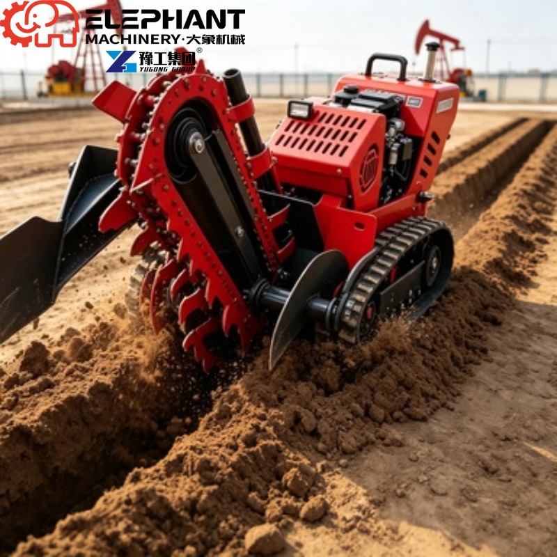 حفارة خنادق مجنزرة، آلة حفر خن - مراجعة Heavy Equipment Trencher وسعره
