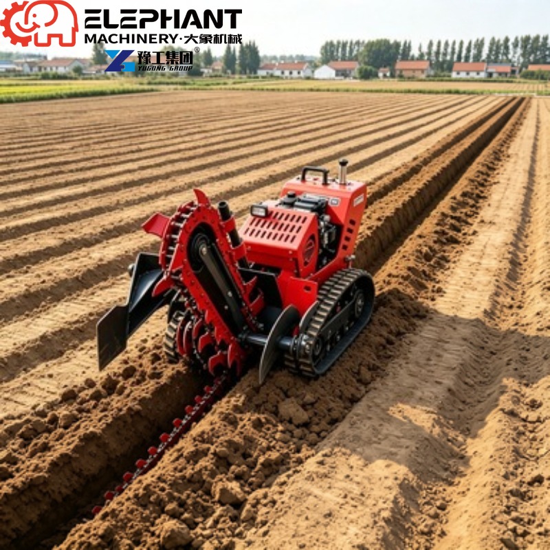 حفارة خنادق مجنزرة، آلة حفر خن - مراجعة Heavy Equipment Trencher وسعره