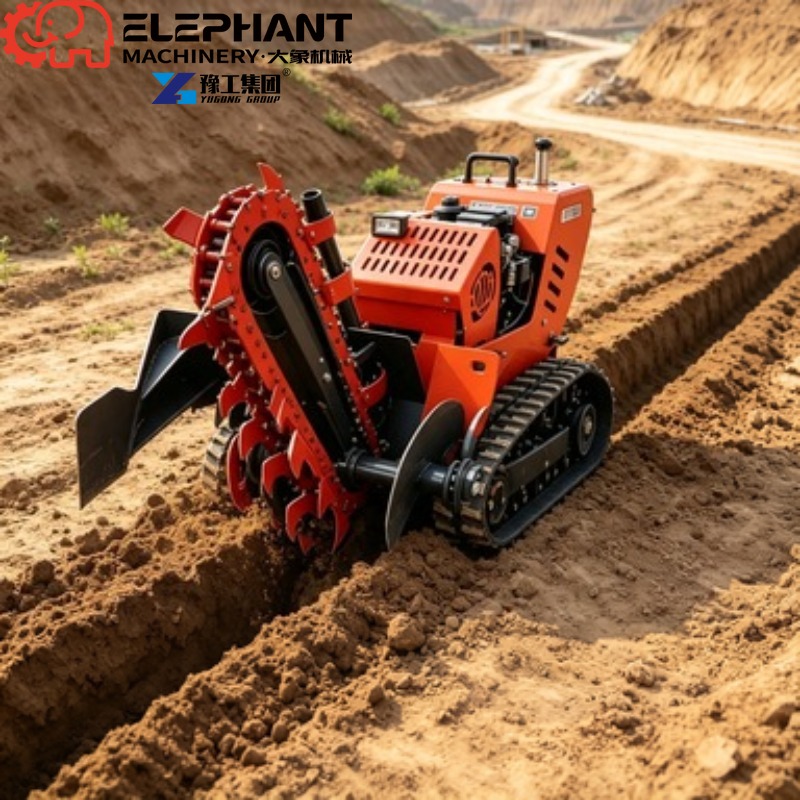 حفارة خنادق مجنزرة، آلة حفر خن - مراجعة Heavy Equipment Trencher وسعره