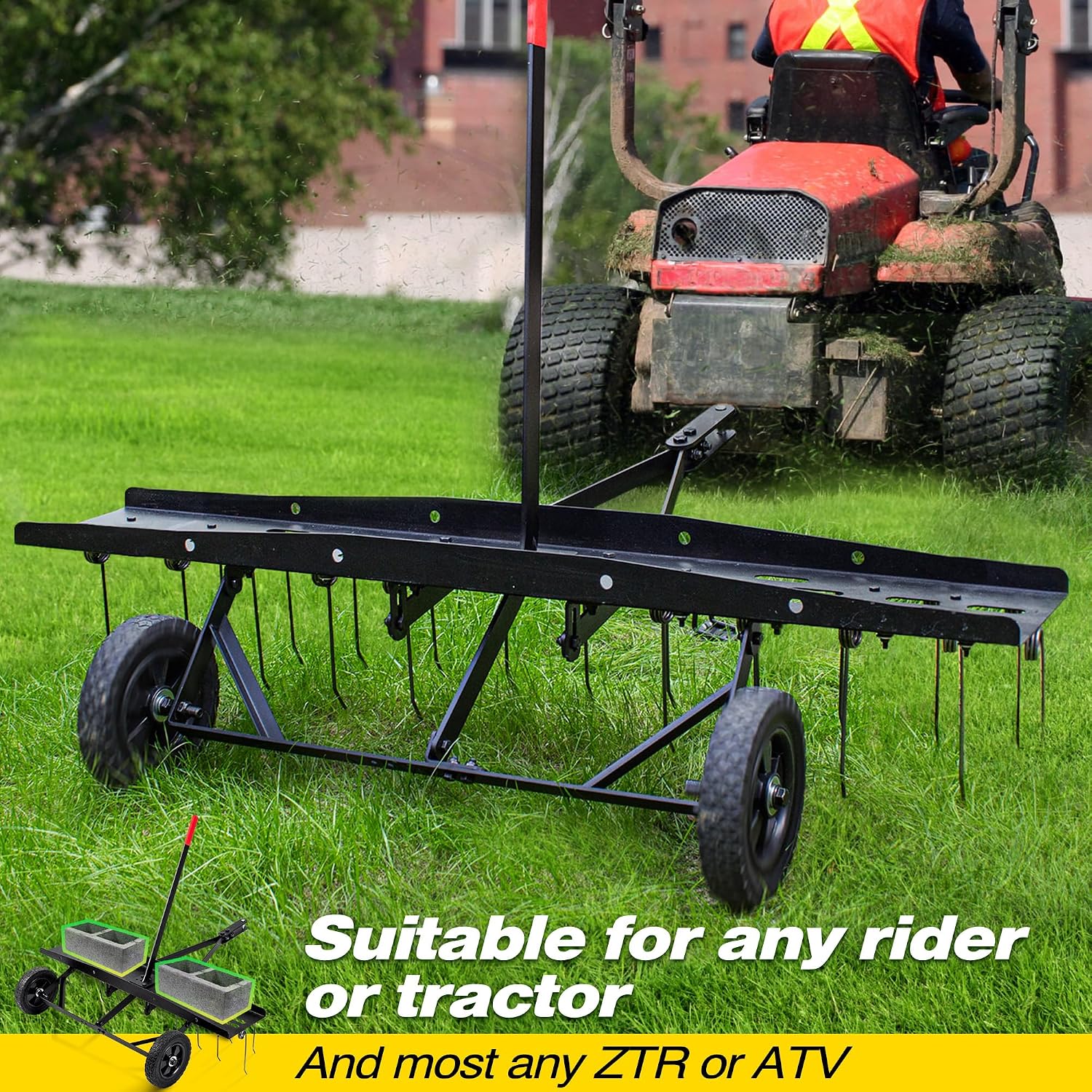 ملحق مشط تفكيك التربة للحدائق، - مراجعة Tools Heavy Equipment وسعره