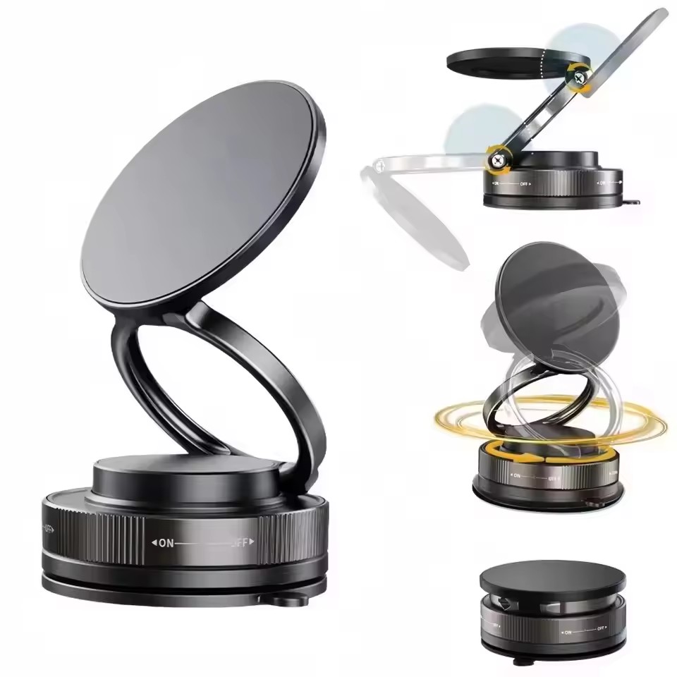 حامل هاتف مغناطيسي جديد للسيار - مراجعة Vacuum Suction Cup Lifter وسعره