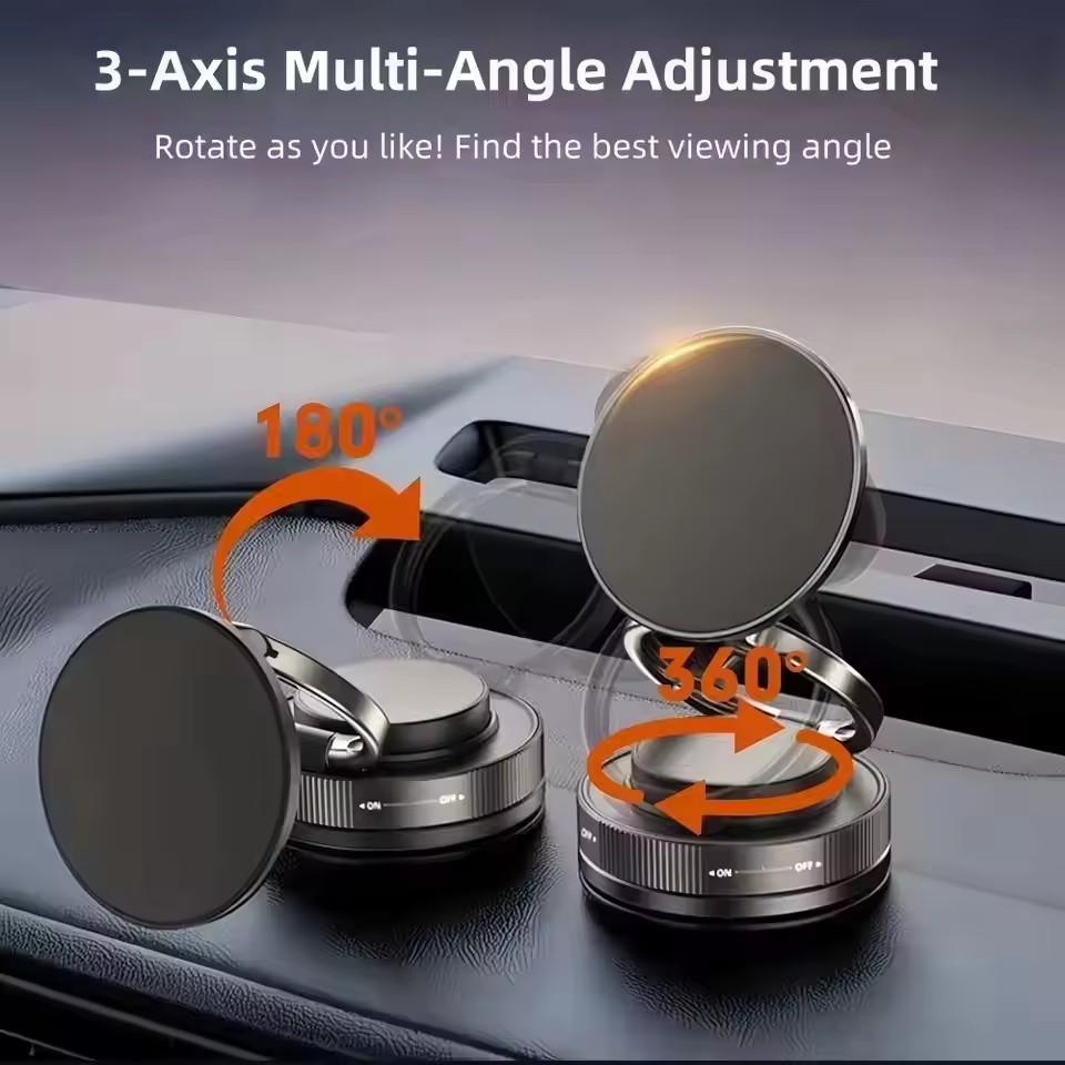 حامل هاتف مغناطيسي جديد للسيار - مراجعة Vacuum Suction Cup Lifter وسعره