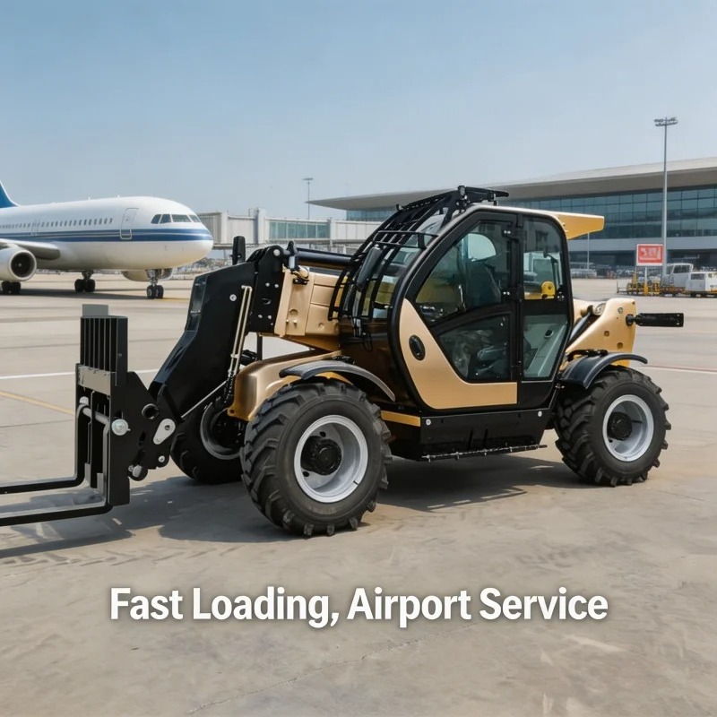رافعة تلسكوبية رباعية الدفع FO - مراجعة Telescopic Handler Boom وسعره