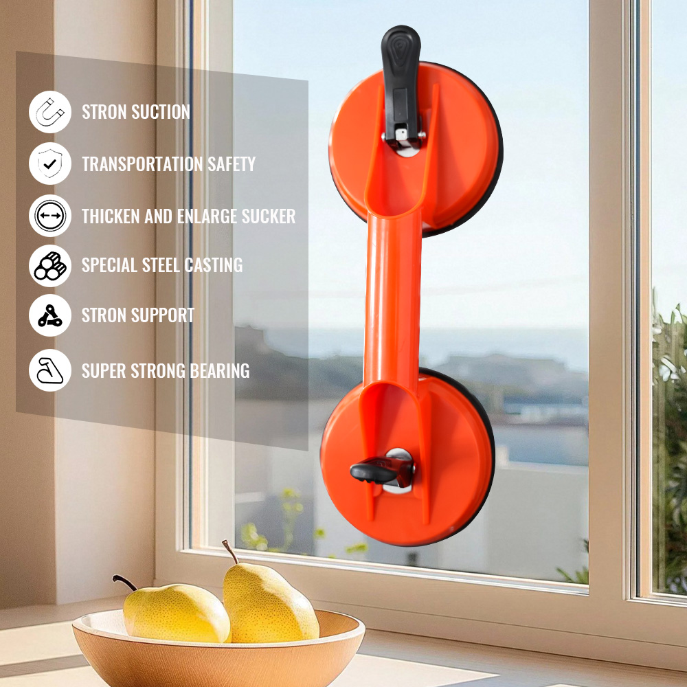 جديد الزجاج رفع شفط الكؤوس الث - مراجعة Vacuum Suction Cup Lifter وسعره